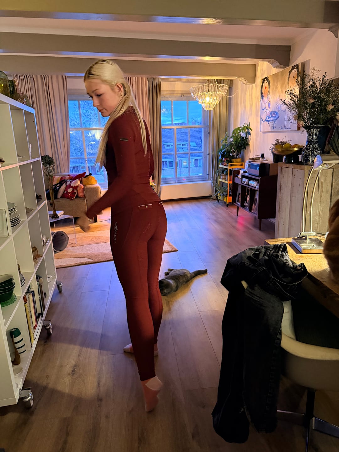Customer photo review of KYLIE - BASE LAYER LONG SLEEVE | ROSE BERRY CRYSTAL