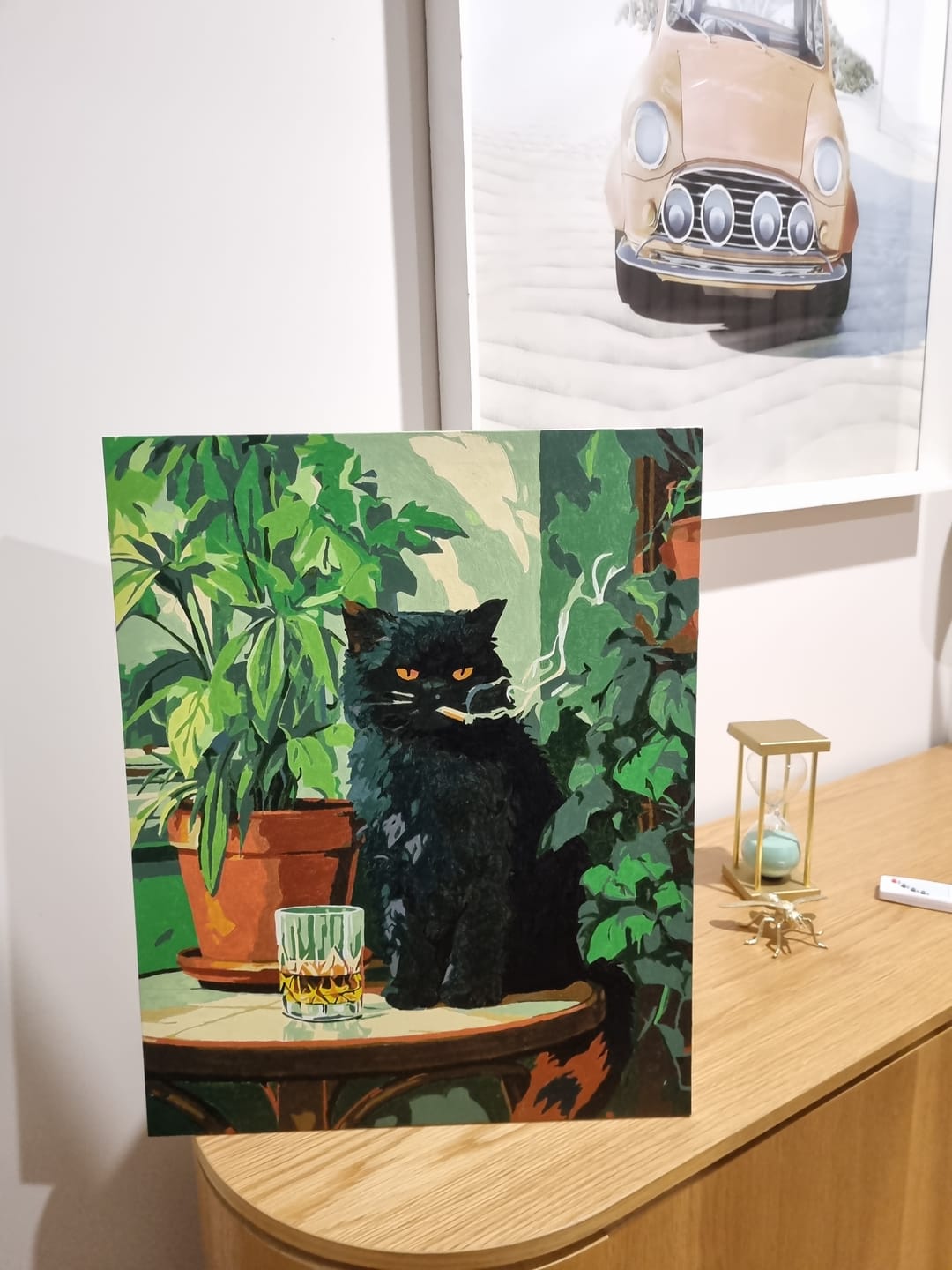Customer photo review of Grumpy cat | Paint by Number