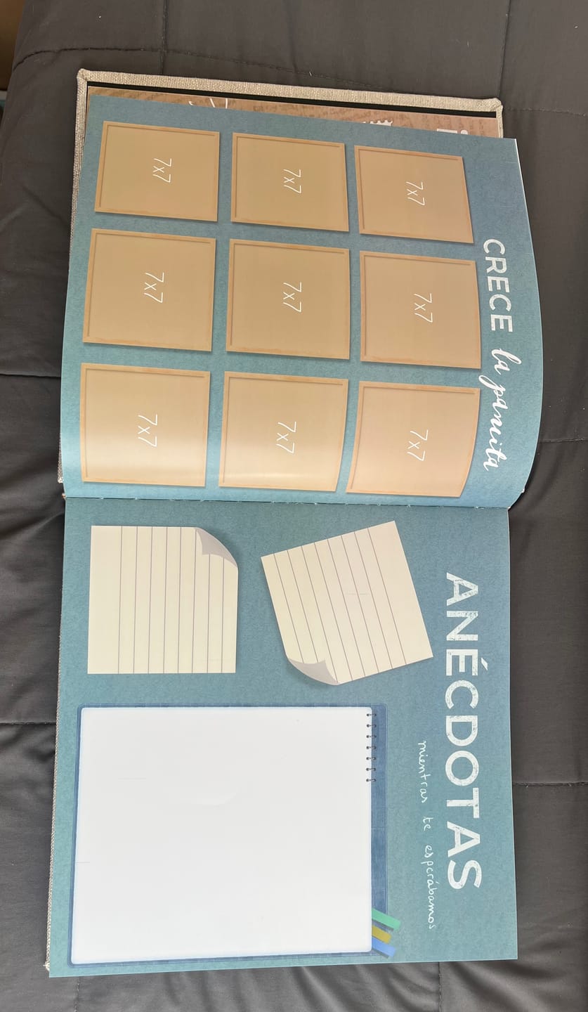 Customer photo review of Álbum para bebé - "UN LIBRO PARA TI, SOBRE TI" - Su historia de 0 a 18 años + Empaque de REGALO