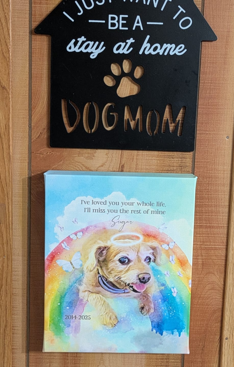 Customer photo review of Pet Art Canvas Print
