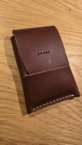 Customer photo review of Slimmad plånbok i äkta läder