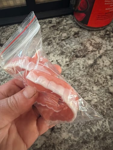 Customer photo review of 🦷  Fit Full Functional DenturesMake you more confident-Made in the USA & FDA-Certified