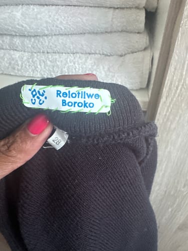 Customer photo review of Iron on Clothing Labels