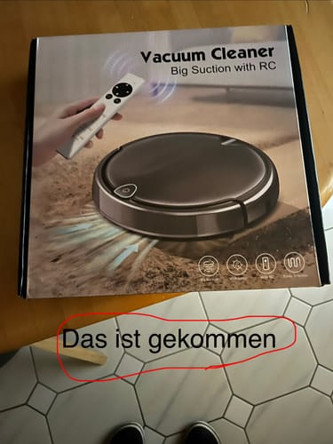 Customer photo review of HOME BUDDY –  3 in 1 Saugroboter mit Wischfunktion