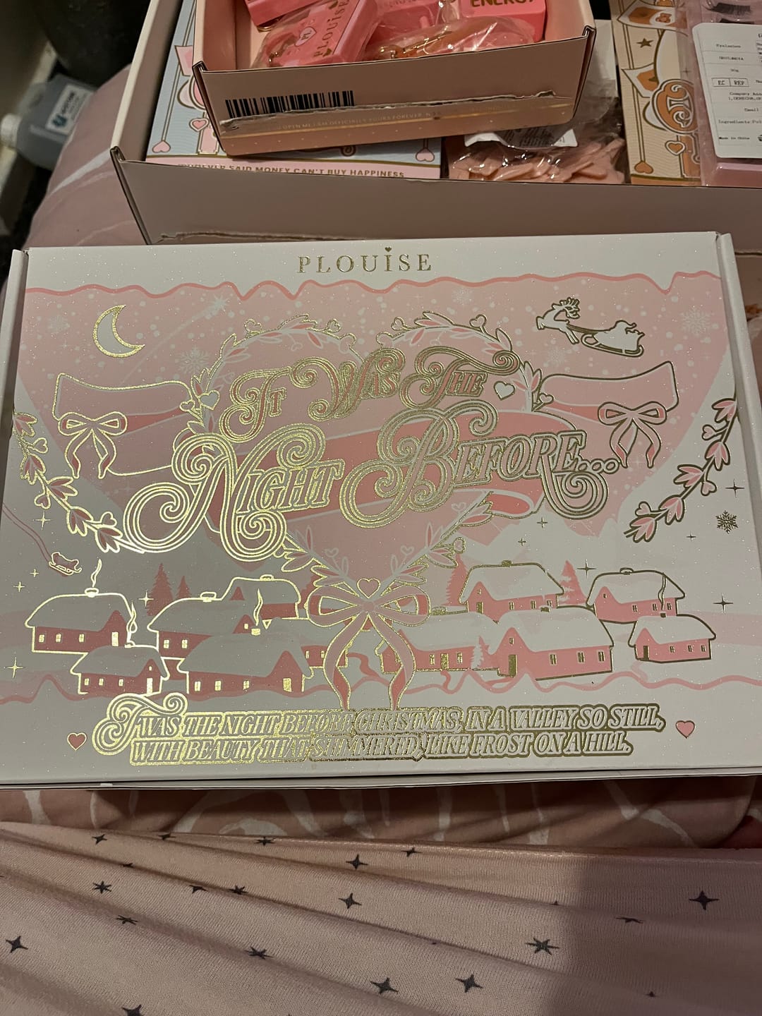 Customer photo review of P.Louise It Was The Night Before Christmas Skincare Set