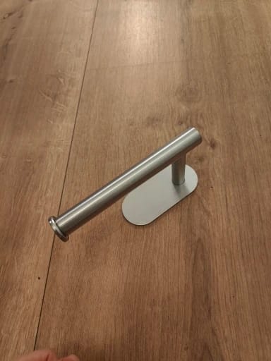 Customer photo review of Toilet Paper Holder Silhouette -Silver