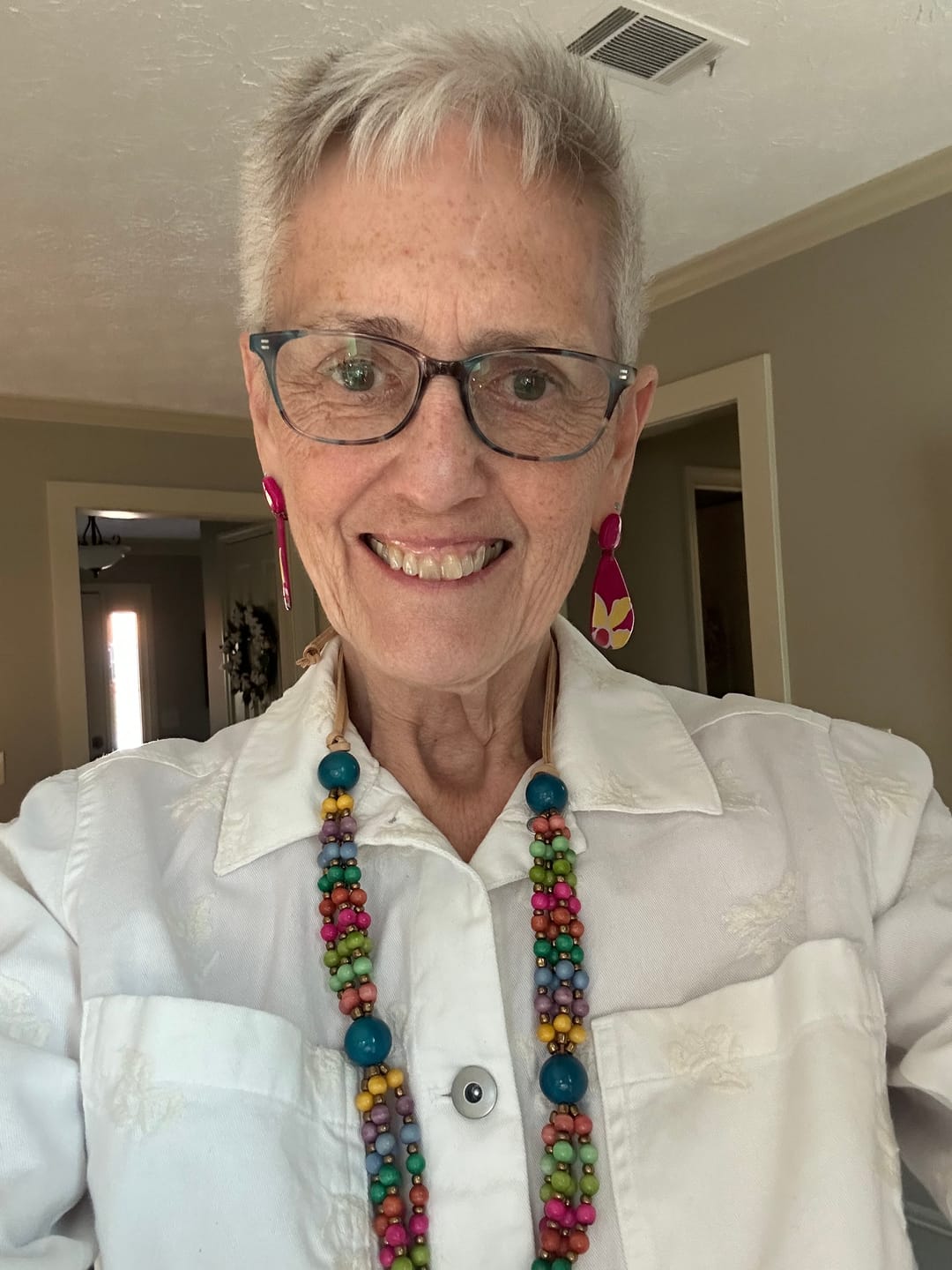Customer photo review of Mara Earrings