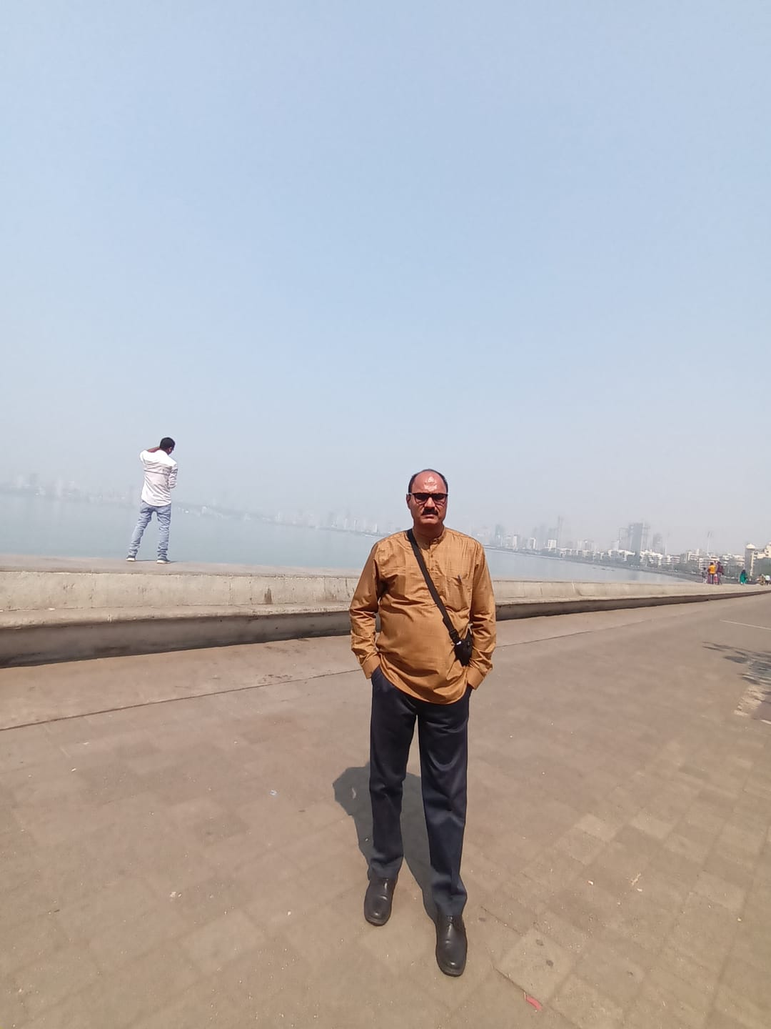 Customer photo review of Urban - Brown Short Kurta for Men | Uathayam