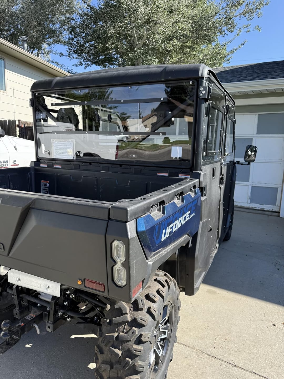 Customer photo review of Vented Rear Tinted Windshield for CFMOTO UFORCE 1000 2019+