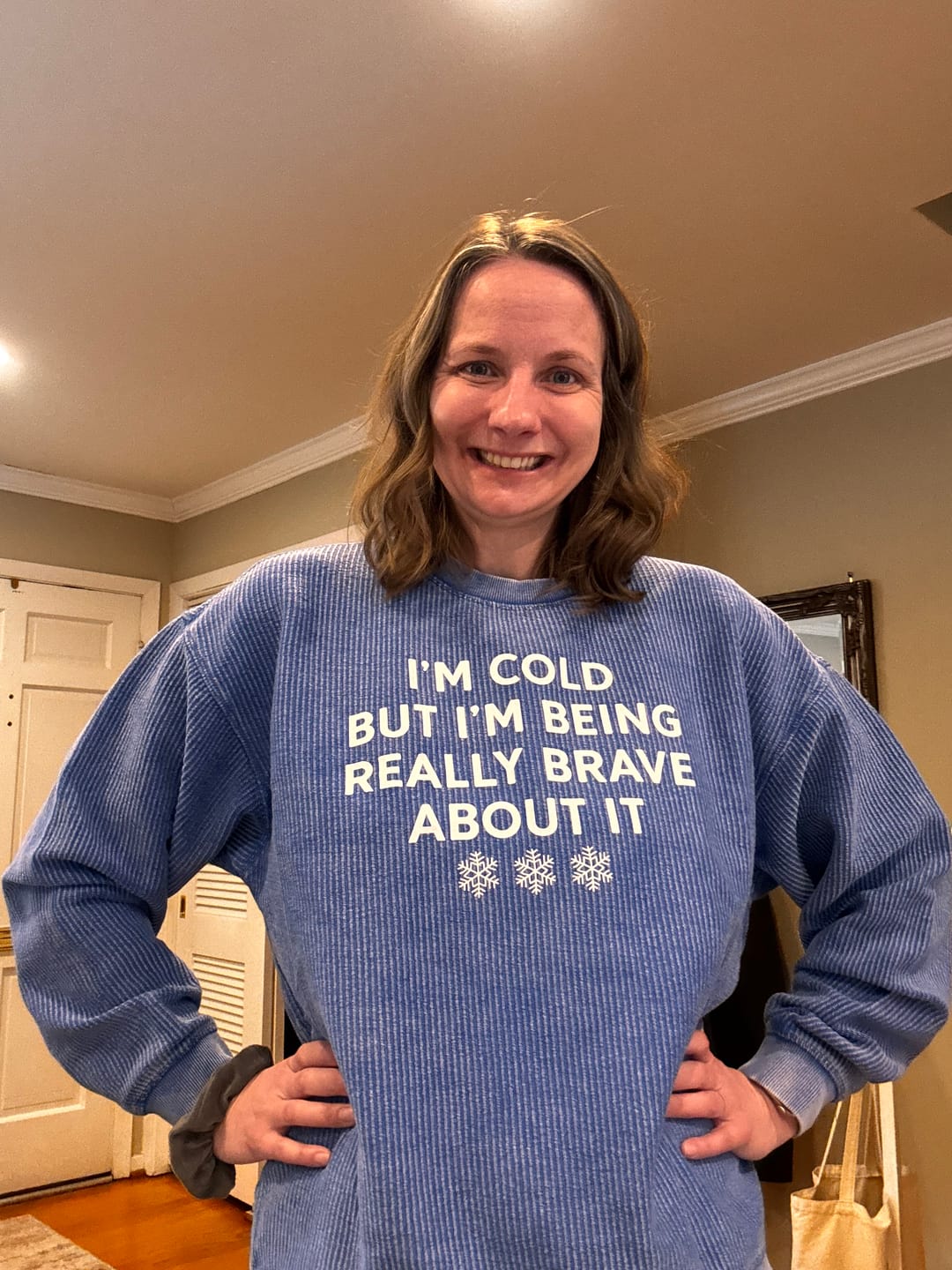 Customer photo review of I'm Cold But Am Being Really Brave