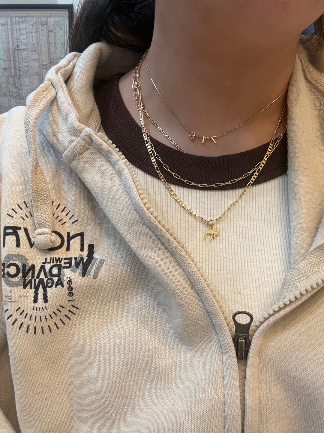 Customer photo review of Chai Chain Necklace