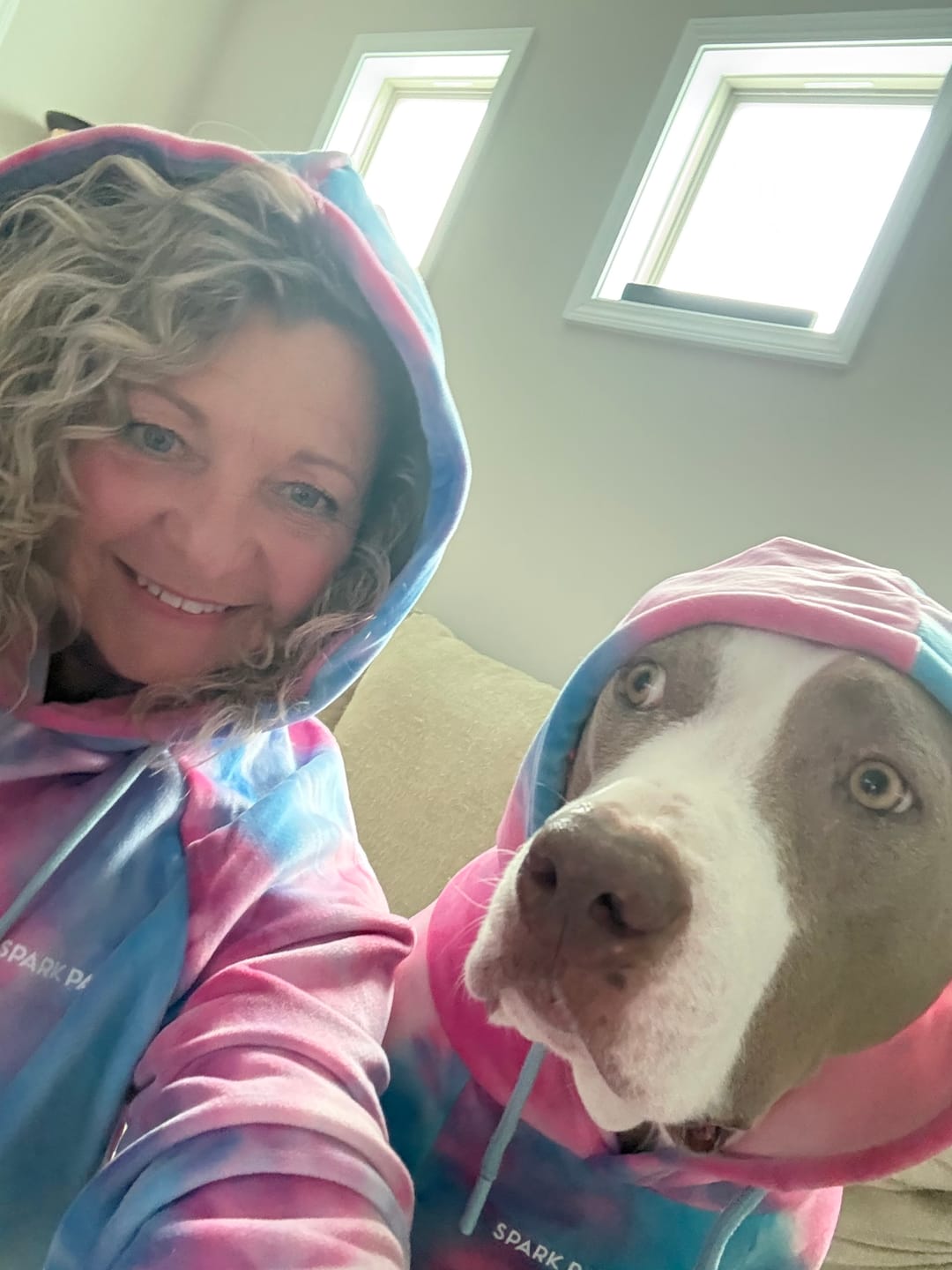 Customer photo review of Velvet Human Hoodie - Snow Cone