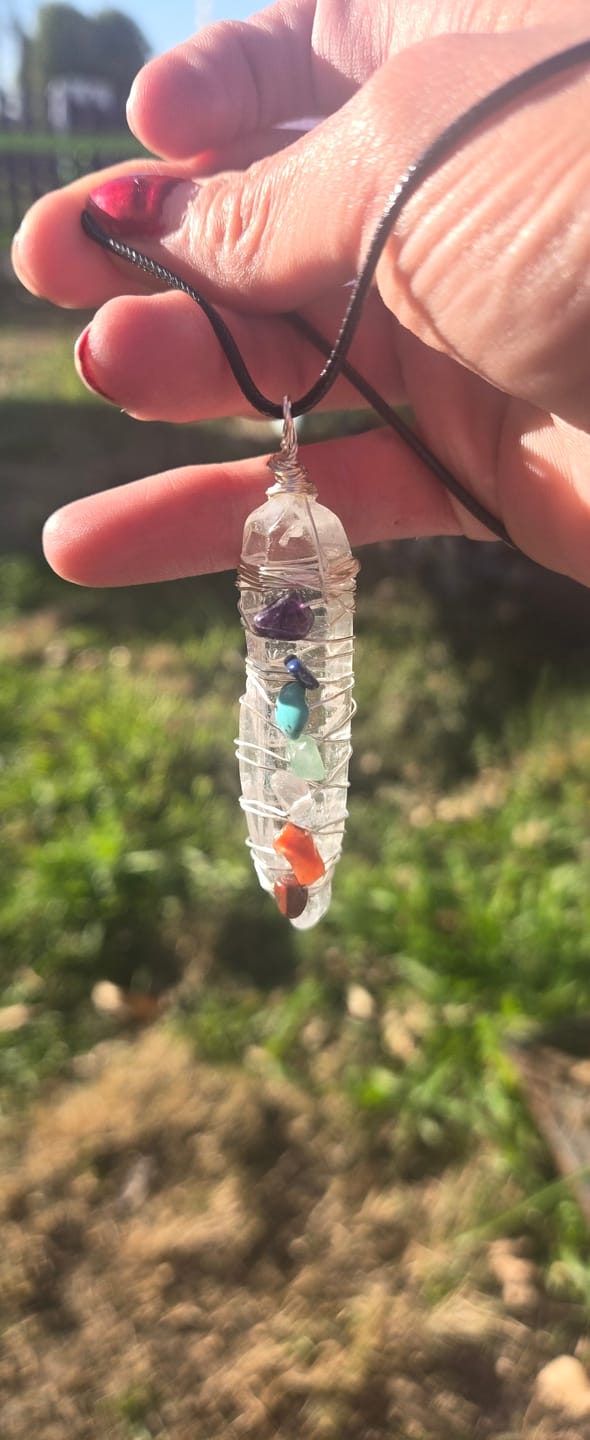 Customer photo review of 7 Chakra Energy Pendant