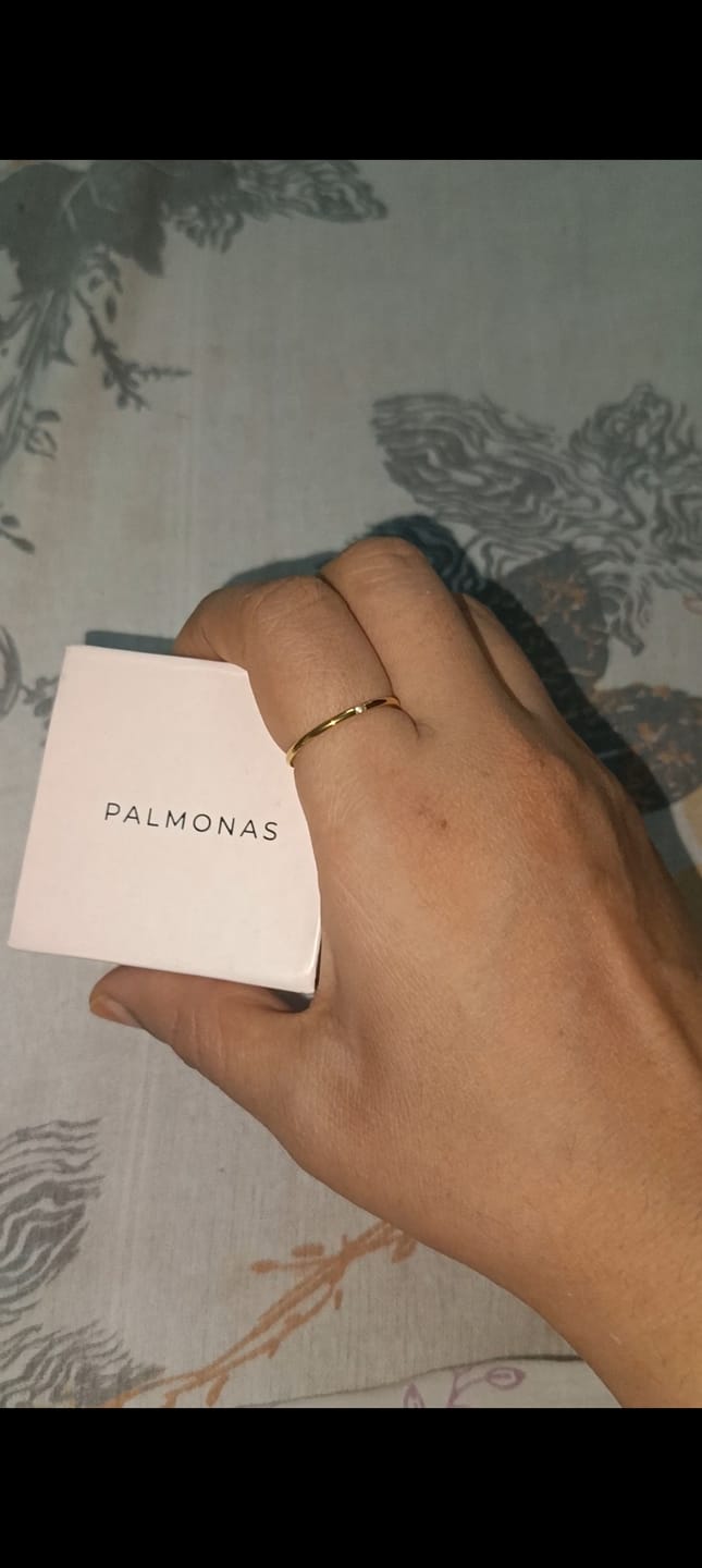 Customer photo review of Smooth Thin Stacking Ring
