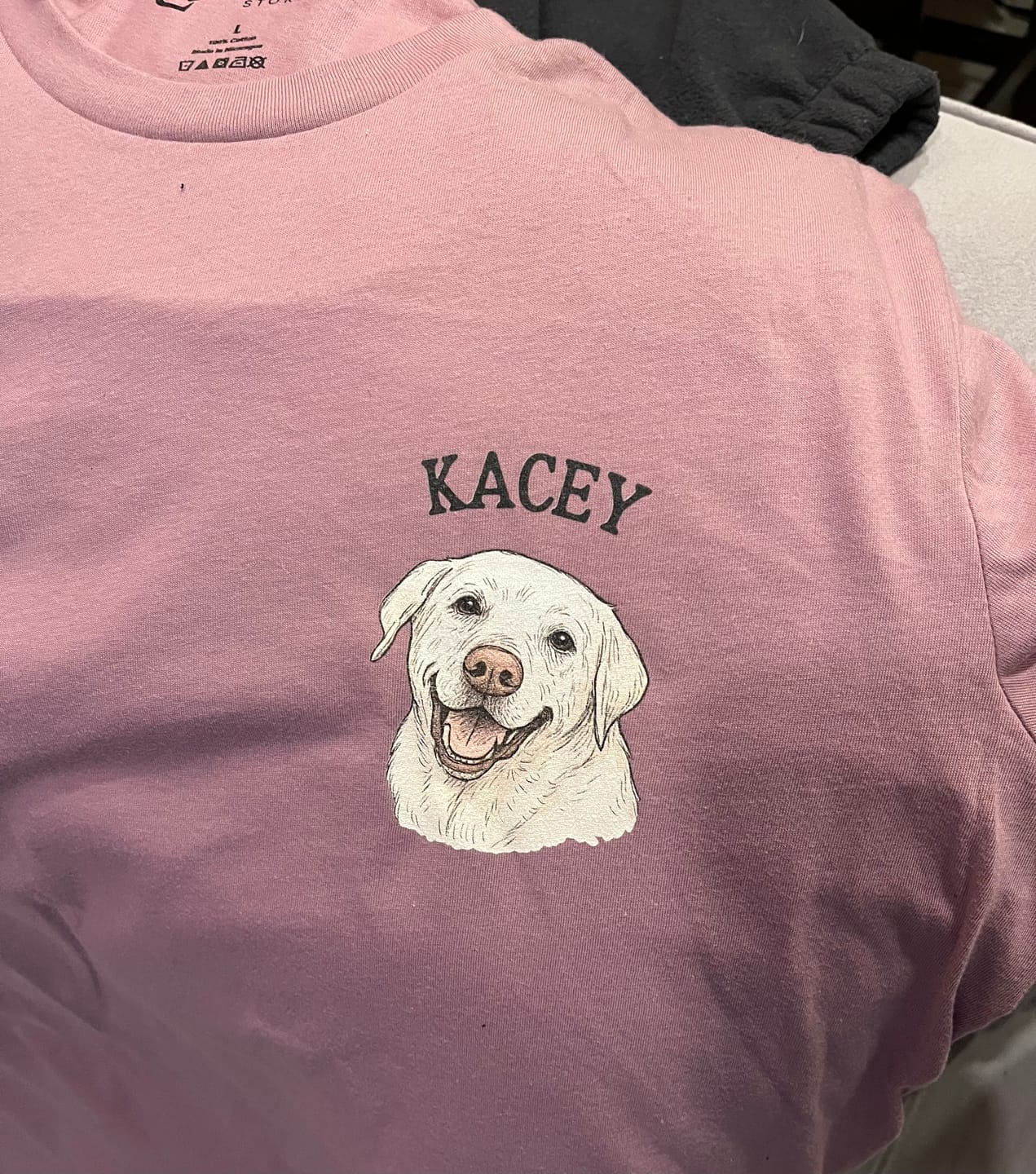 Customer photo review of Custom Pet T-shirt for Women - Pet Drawing Style