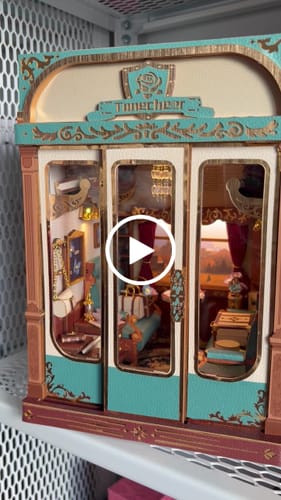 Customer video review of Tonecheer European Travels Infinity Train Cabin 3D Puzzle DIY Wooden Kit