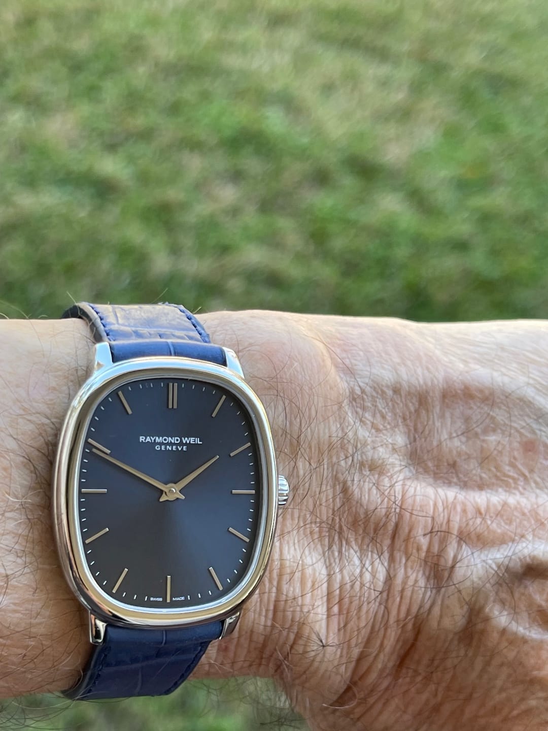 Customer photo review of Matte Sonoma Blue Alligator