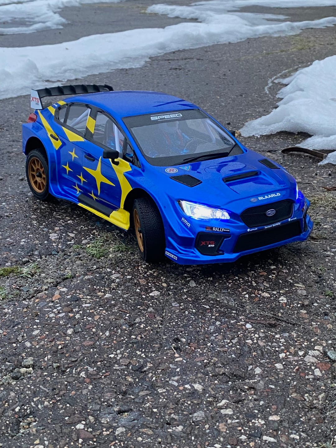 Customer photo review of Rlaarlo 1/10 Scale RTR 4WD Carbon Fiber Brushless RC Rally Car | XTS-S10