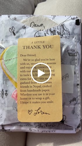 Customer video review of Monthly Artisan Card Subscription