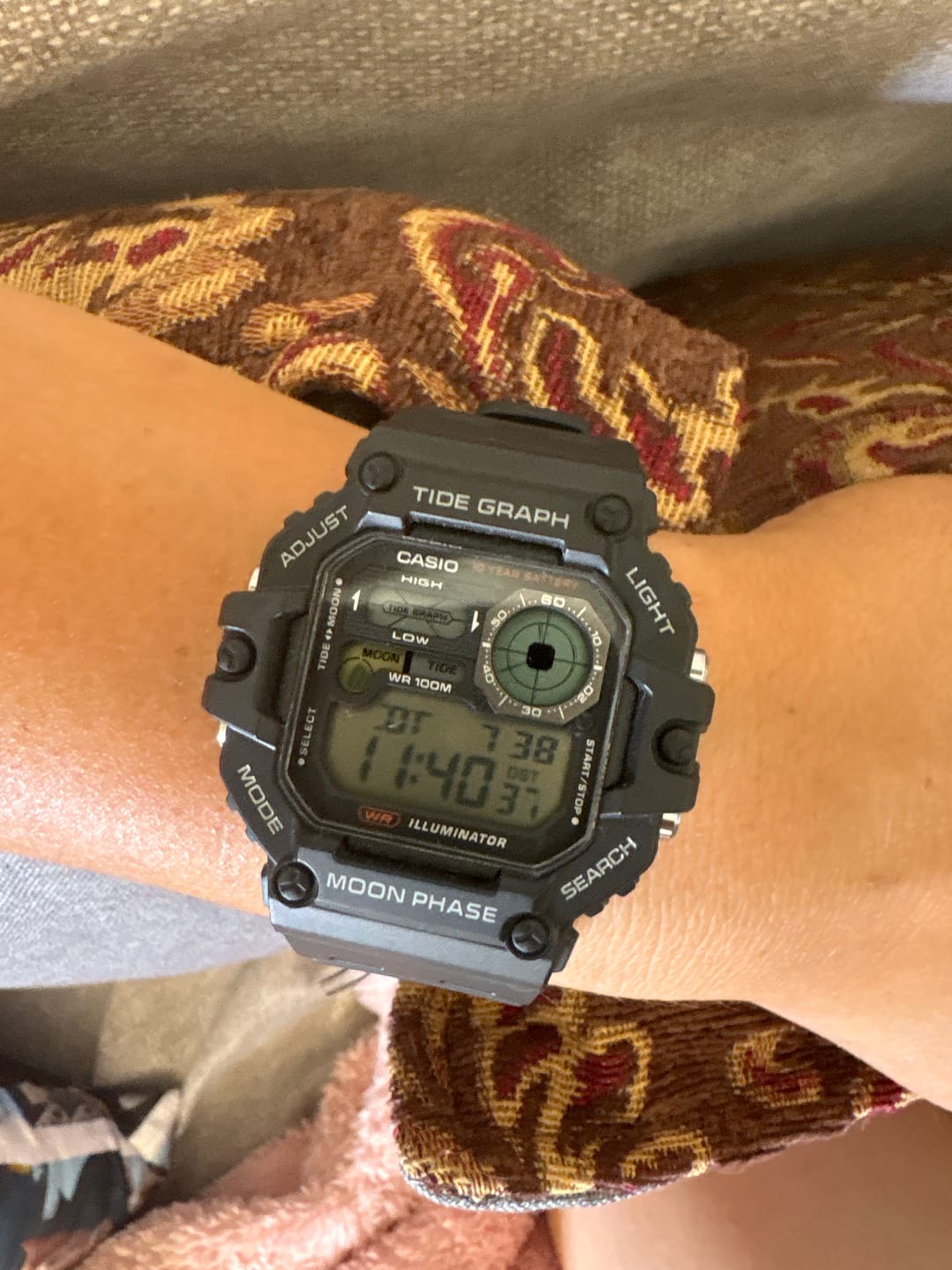 Customer photo review of Reloj Casio Vintage WS-1700H-1AV Tide Graph Moonphase