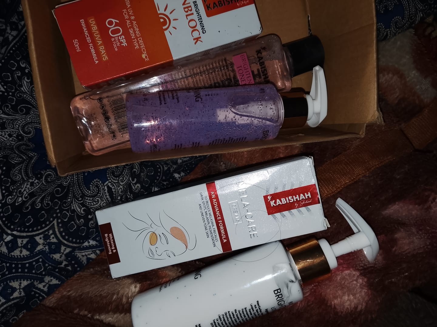 Customer photo review of Bright & Even Skintone Kit