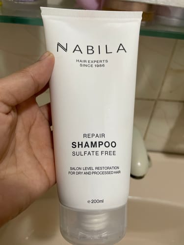Customer photo review of NABILA Repair Shampoo Sulfate-Free | 200ml