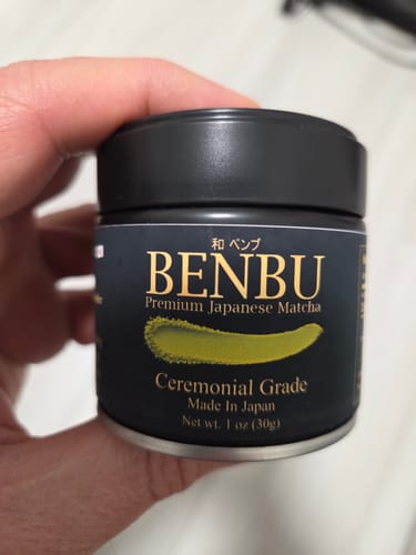 Customer photo review of BENBU Matcha - Premium Japanese Matcha Powder 30g Tin