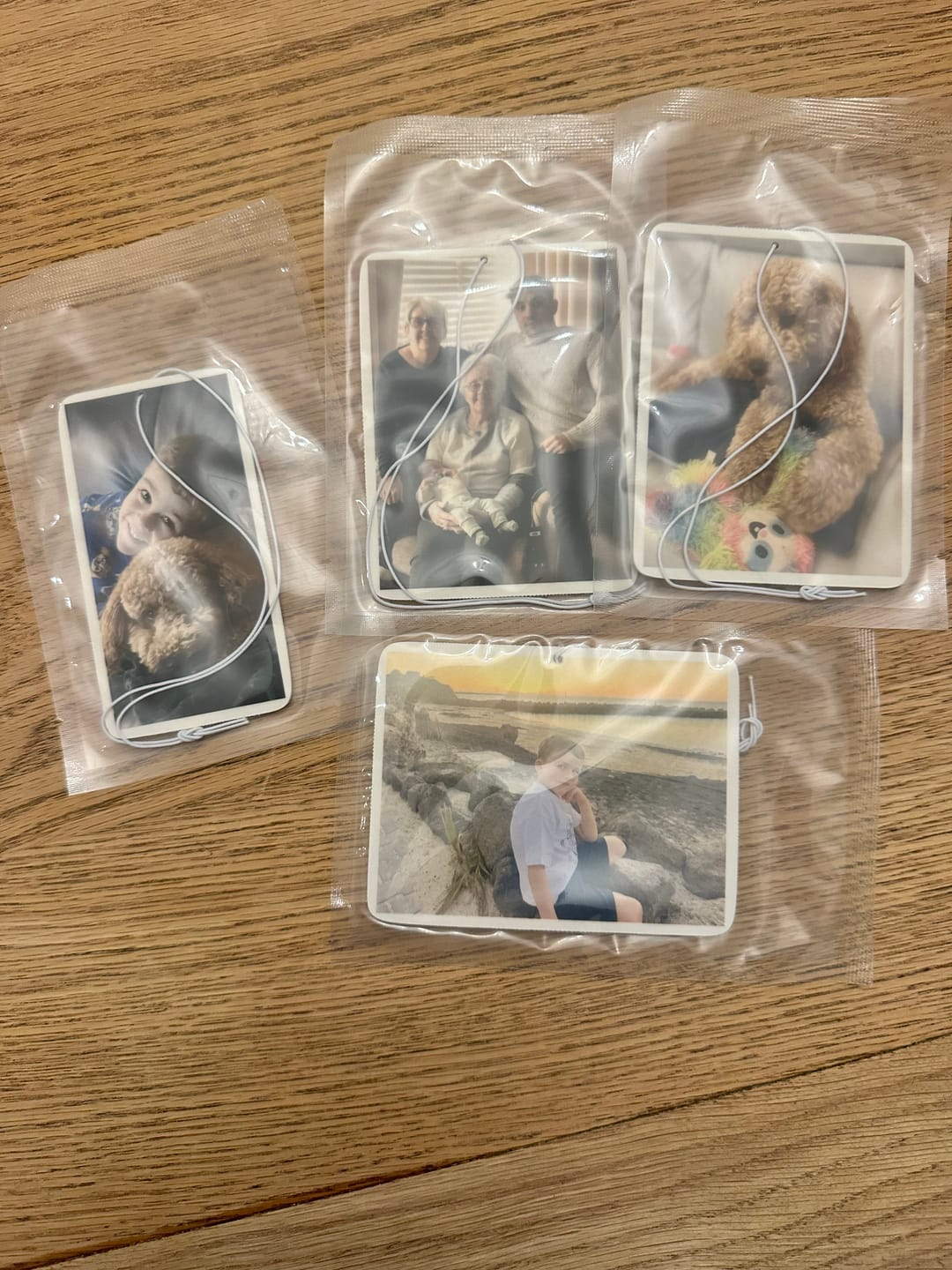 Customer photo review of Personalised Custom Car Air Freshener With Your Photo