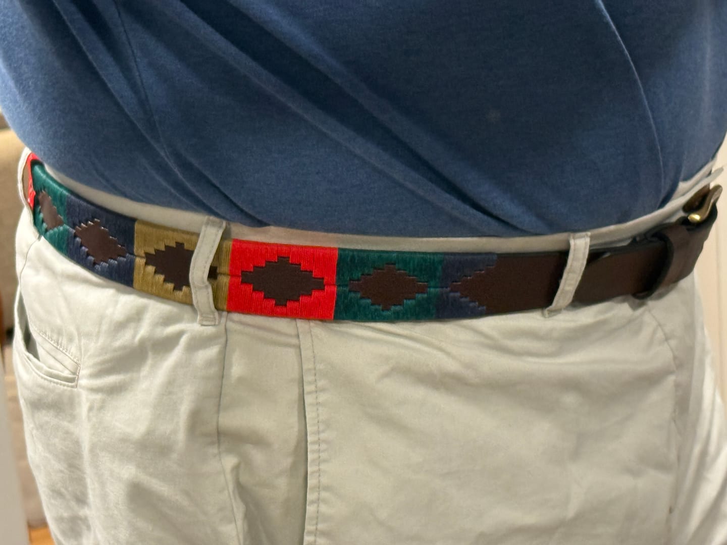 Customer photo review of Embroidered Belt (Multicoloured)