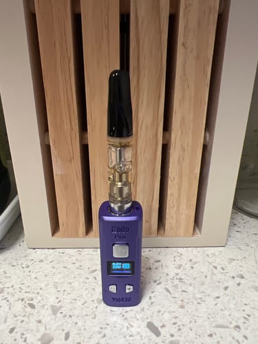 Customer photo review of 1 Gram THCA Full Spectrum Vape Cartridge | Skywalker OG - Indica