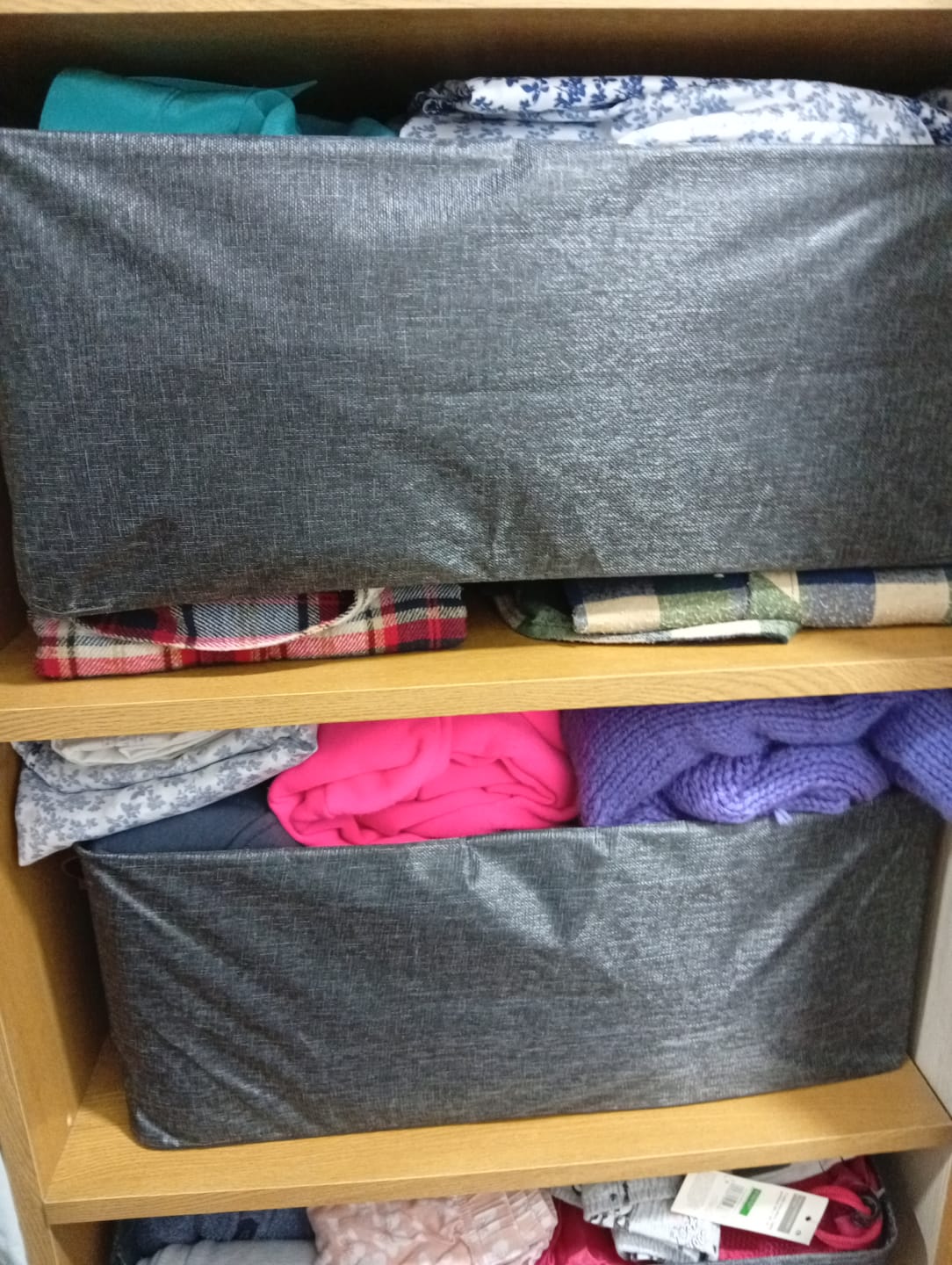 Customer photo review of Organizador de Ropa Plegable | Pack 4 Unidades