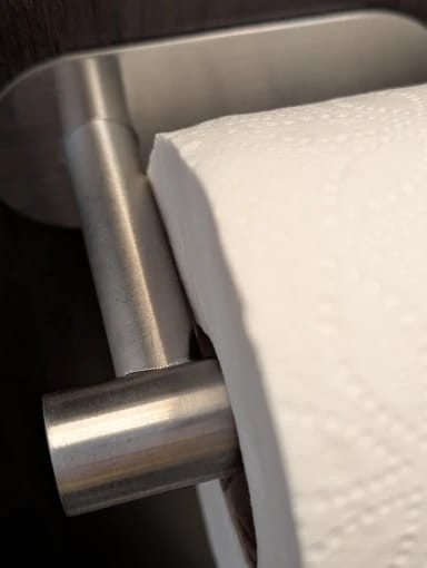 Customer photo review of Toilet Paper Holder Silhouette -Silver