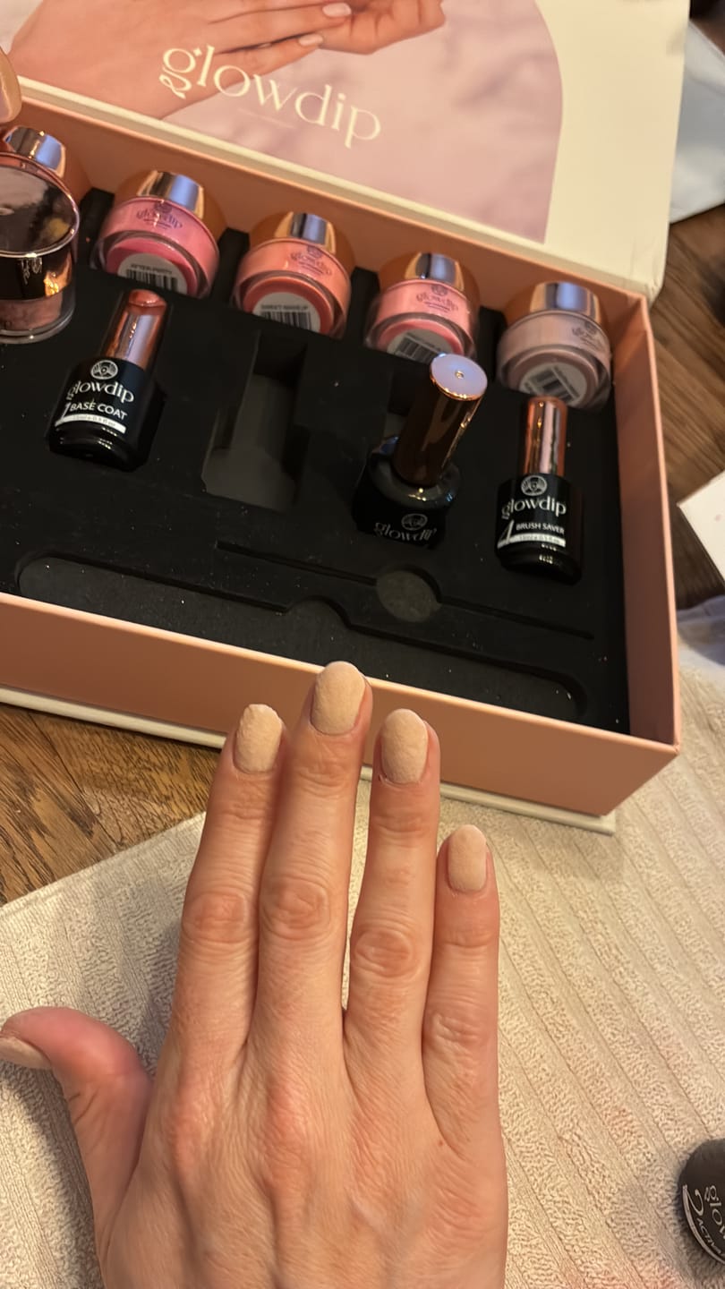 Customer photo review of Caramel Macchiato Dipping Powder
