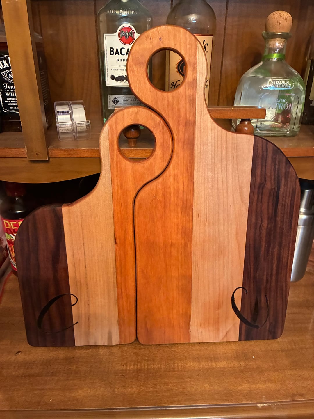 Customer photo review of 20x18" Romeo & Juliet Serving Board Set Acrylic Router Template