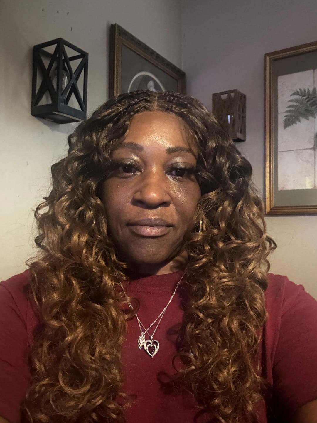 Customer photo review of Zury Sis Pre-Braided Glueless 13x5 HD Lace Front Wig - Bora Bora Deep