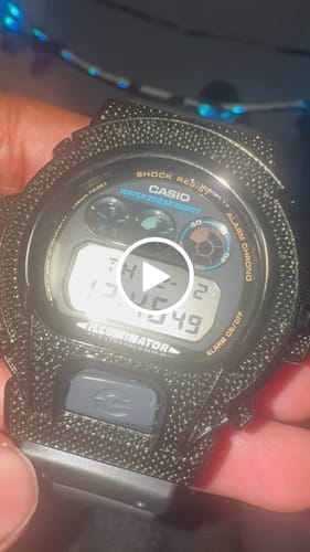 Customer video review of Custom Black Diamond Casio G Shock Watch .10cttw