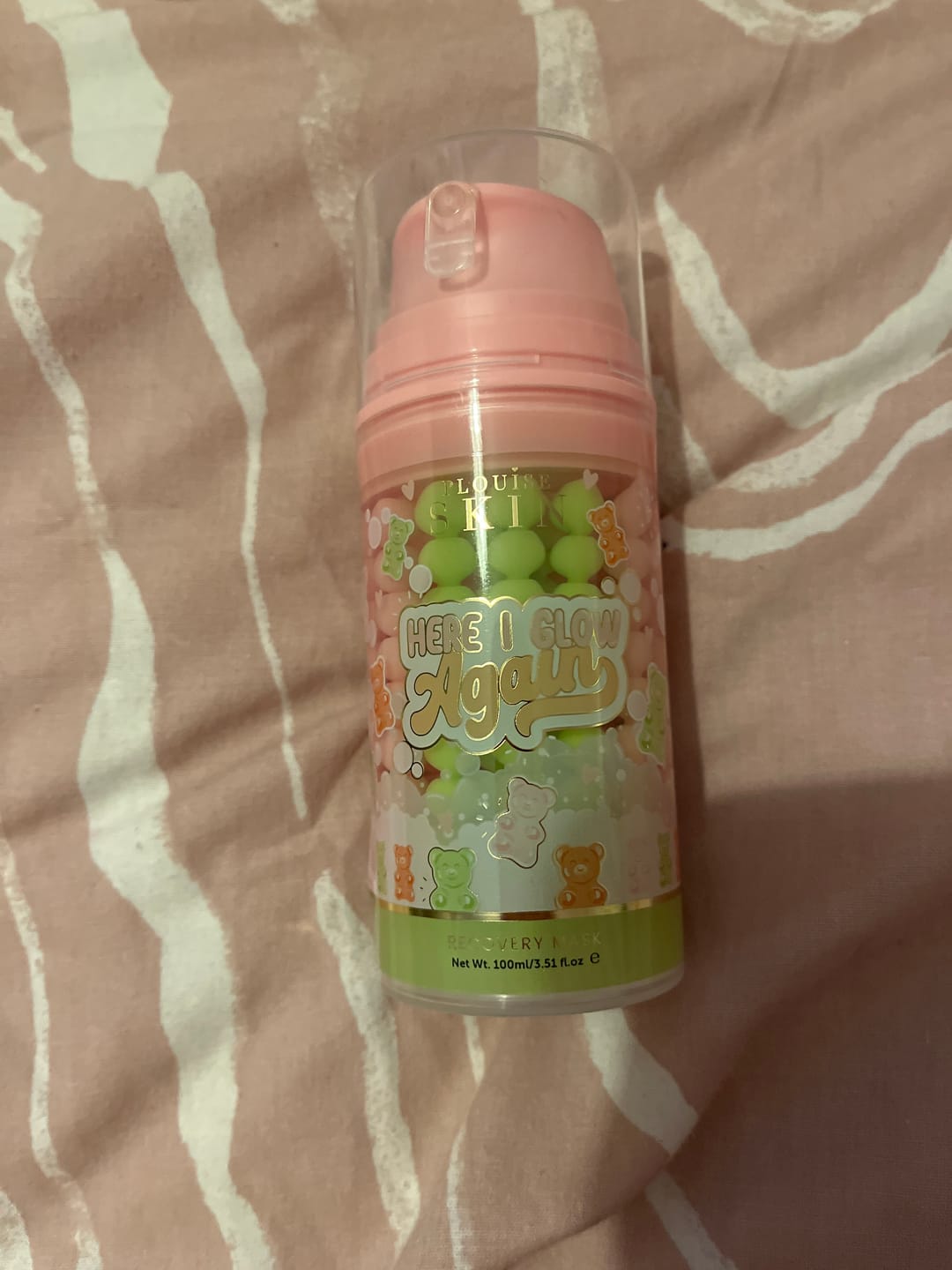 Customer photo review of P.Louise Here I Glow Again Recovery Mask