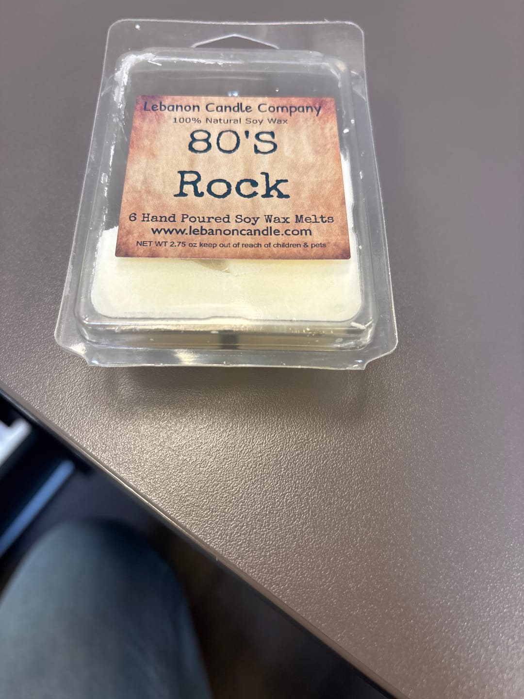 Customer photo review of 80's Rock Wax Melt