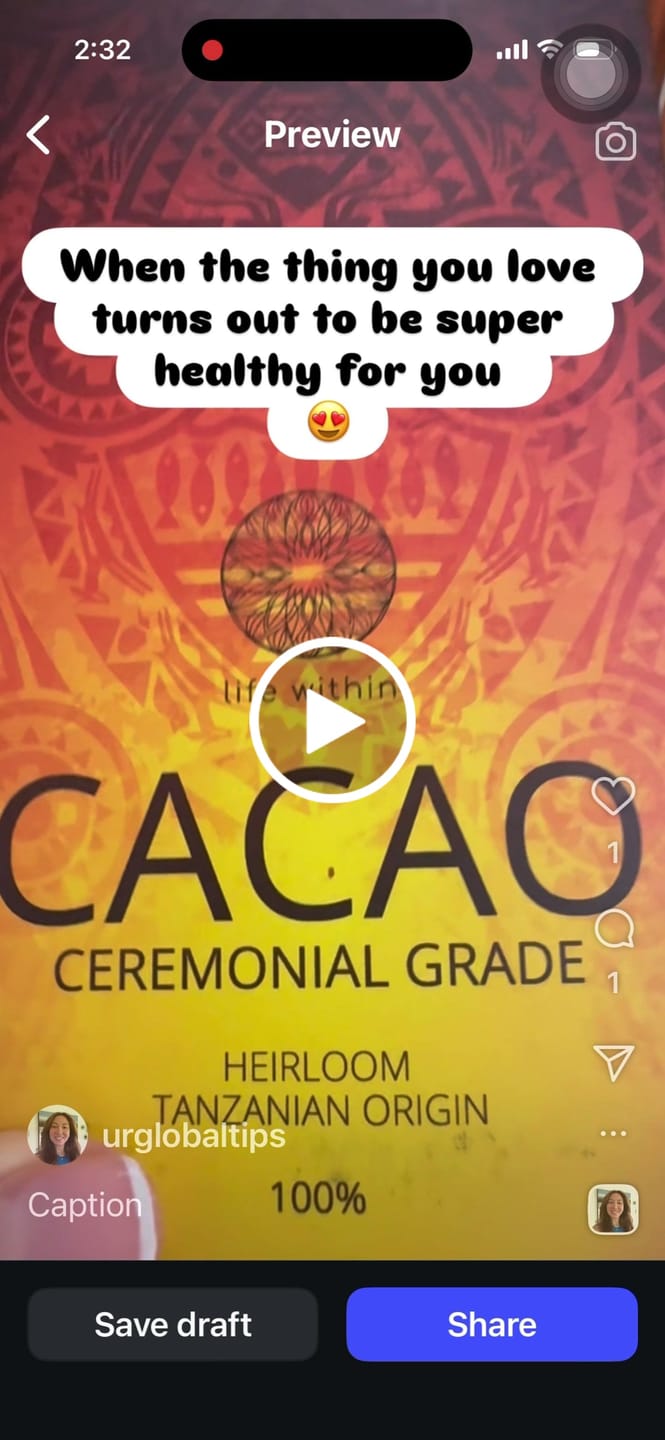 Customer video review of 100% Ceremonial Grade Cacao