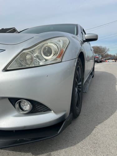 Customer photo review of Front Lip Splitter - 2007-2015 Infiniti G37 / G35 V36 Sedan / Coupe / Convertible