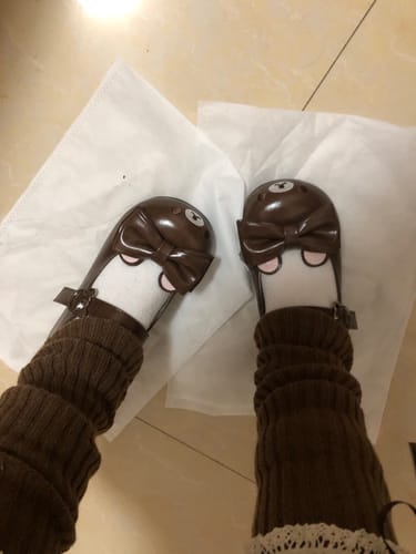 Customer photo review of Cute and sweet bow Lolita shoes