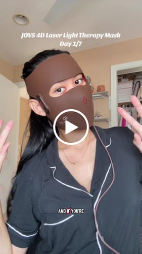 Customer photo review of JOVS 4D Laser Light Therapy Mask
