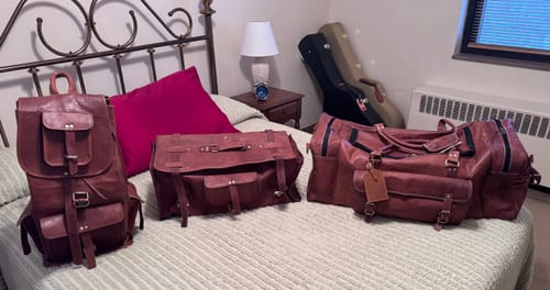 Customer photo review of Traveler Weekender Duffle Bag + FREE Toiletry Bag