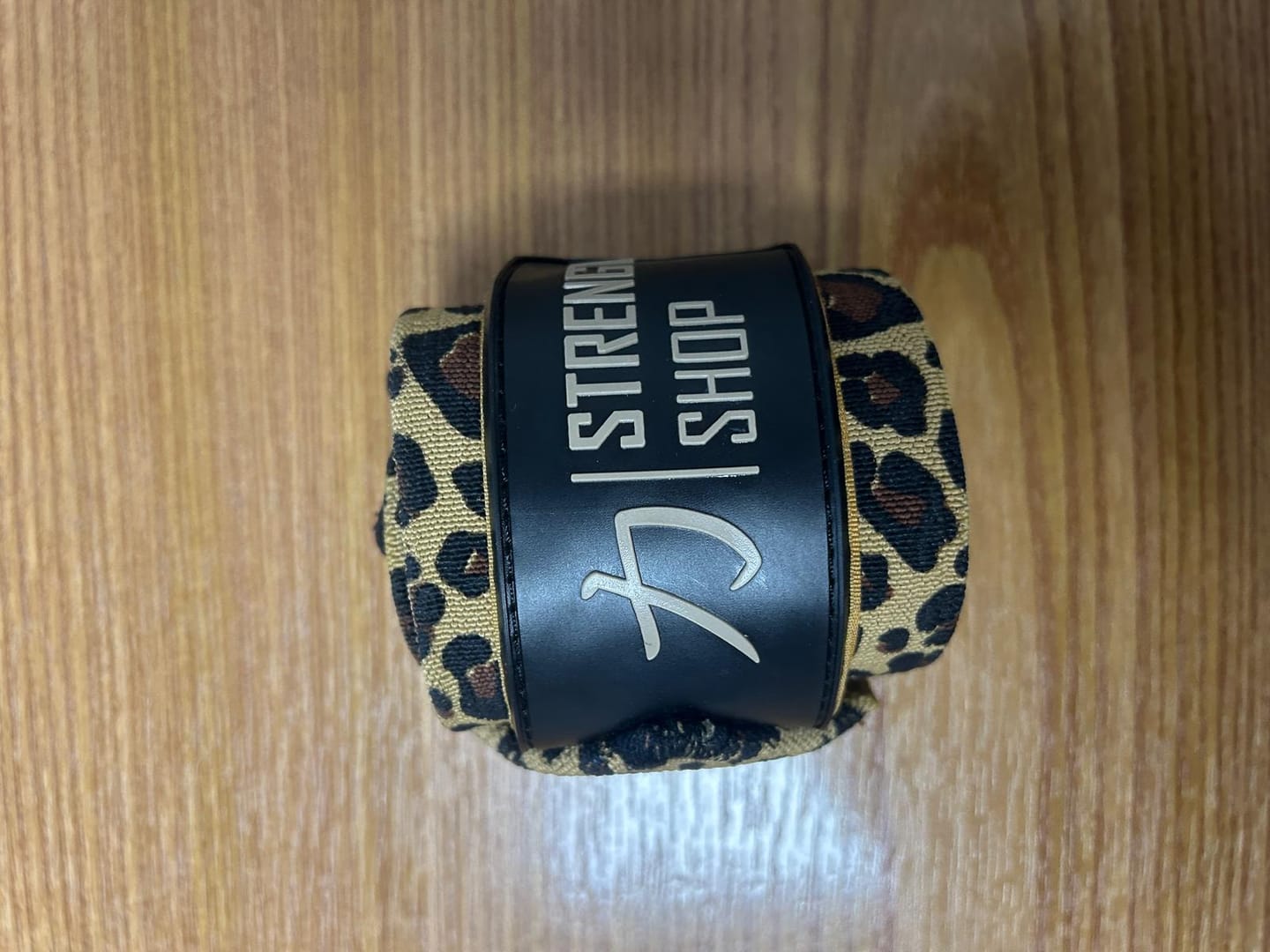 Customer photo review of Medium Wrist Wraps, Leopard print - IPF Approved, 30cm/60cm
