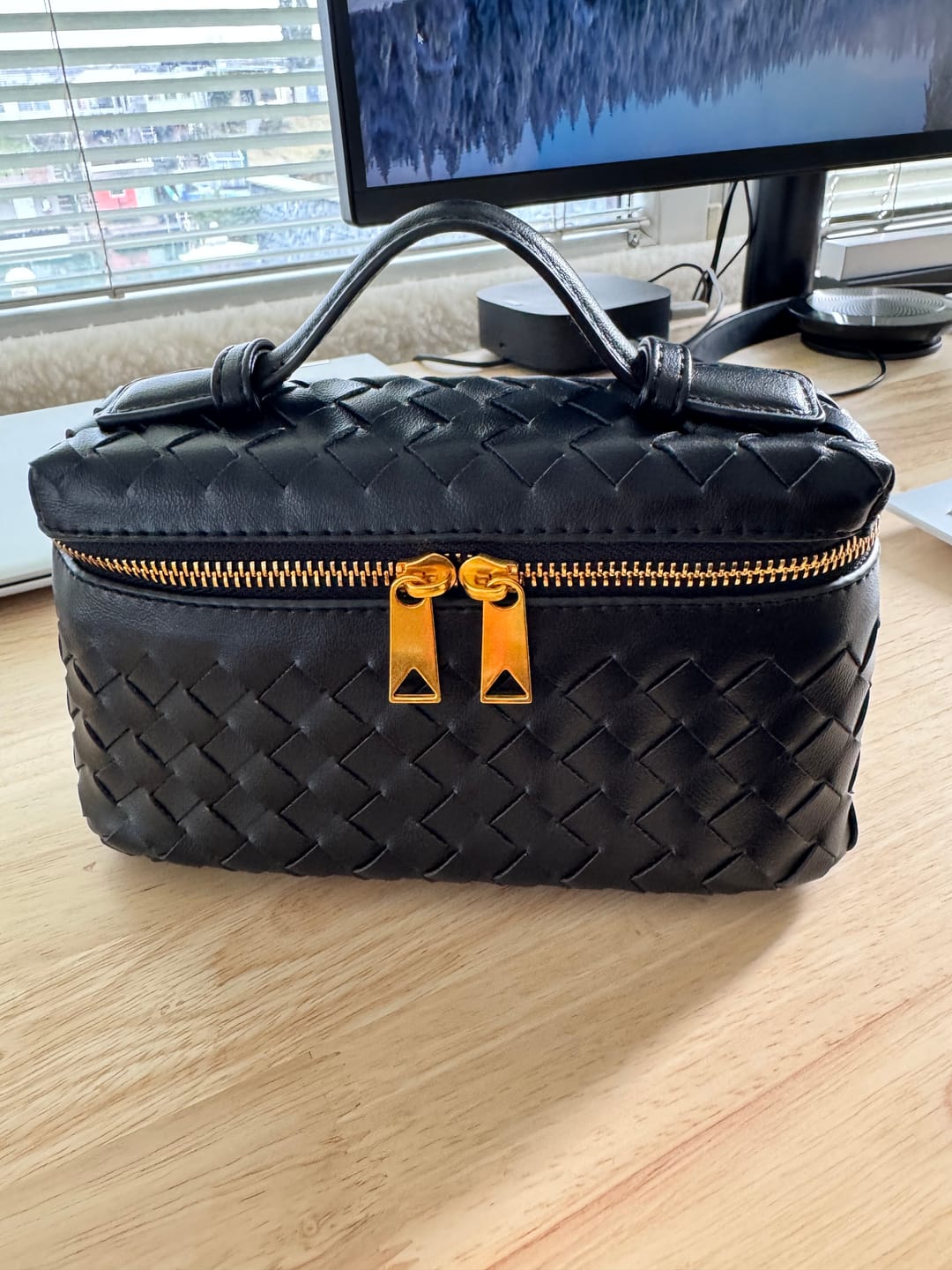 Customer photo review of Tara Woven bag