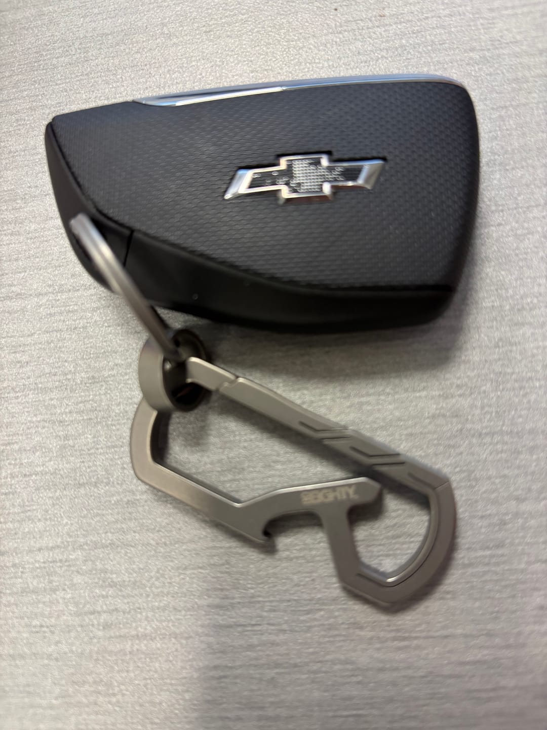 Customer photo review of 80Eighty® Titanium Keychain Clip