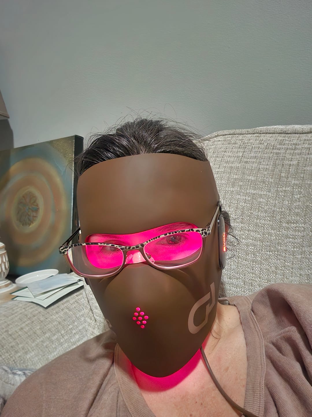 Customer photo review of JOVS 4D Laser Anti-Aging Therapy Mask