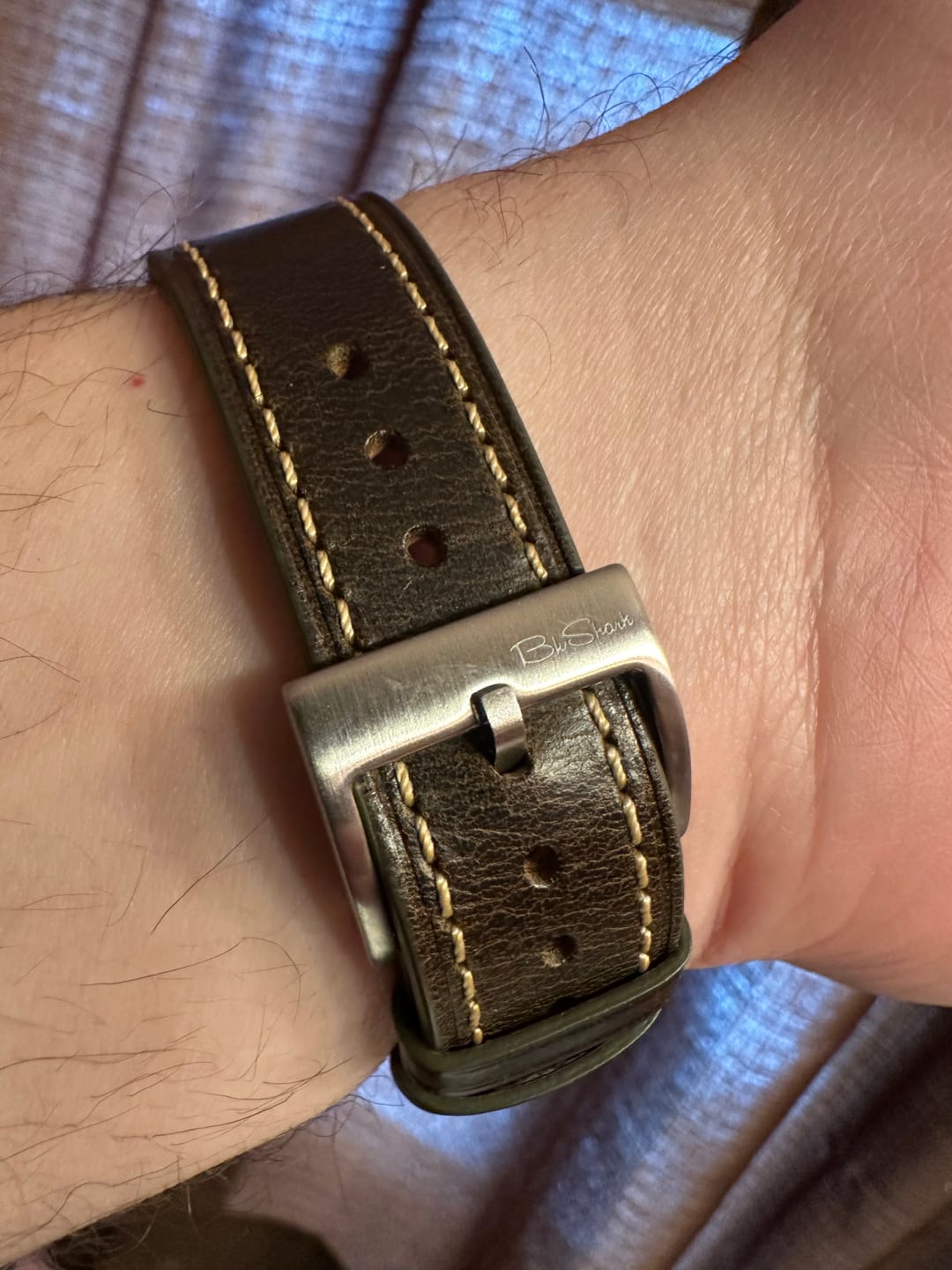 Customer photo review of Leather - Tapered Espresso