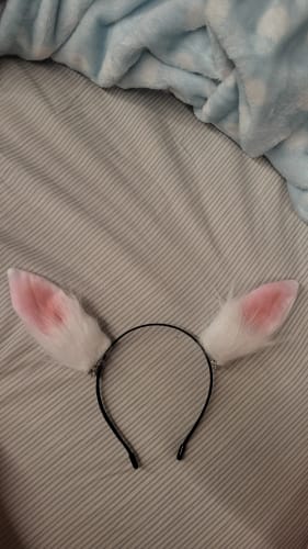 Customer photo review of Multicolor rabbit ears Lolita headband YV43819