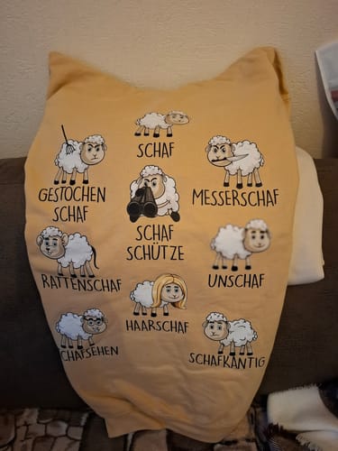 Customer photo review of Familie Schaf - Hoodie Unisex Rückendruck